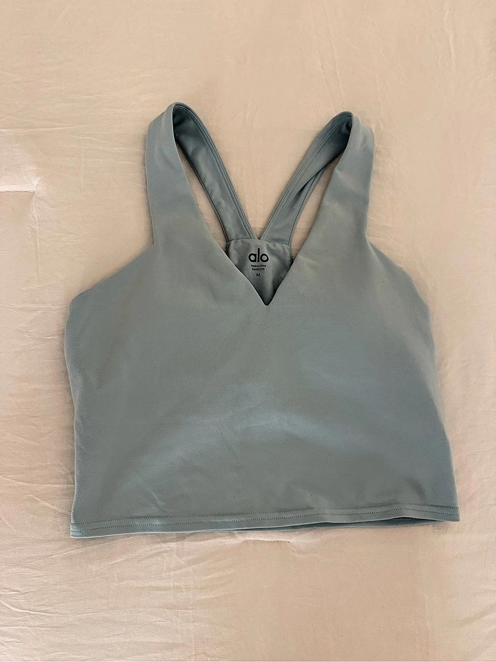 Alo V-Neck Athletic Tank in Blue Like New